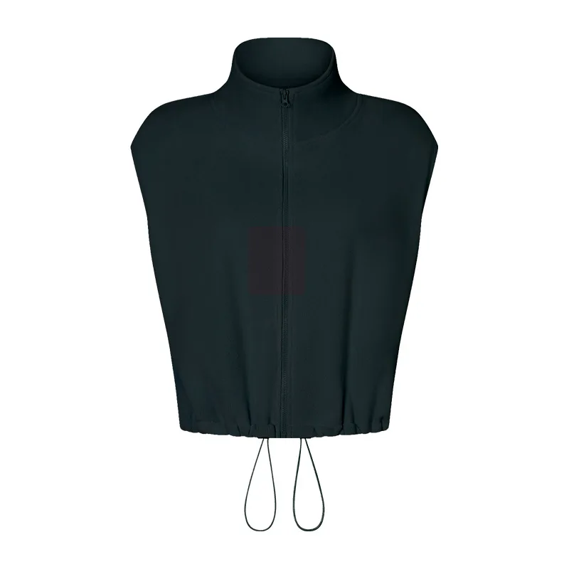 Зимняя женская одежда для спортзала йоги фитнеса теплый жилет улицы бега без