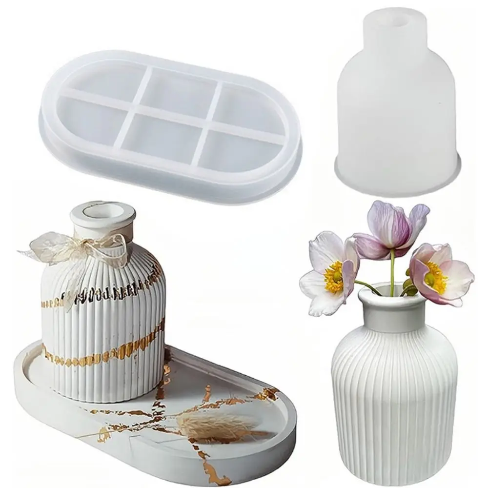 Скандинавская ваза сделай сам силиконовая форма 3D креативные литейные формы