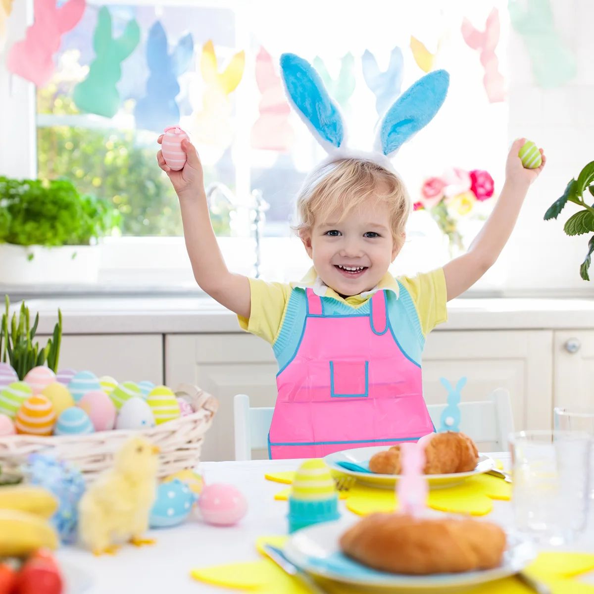 

1pc Aprons Drawing Painting Smock for Children Child Kids