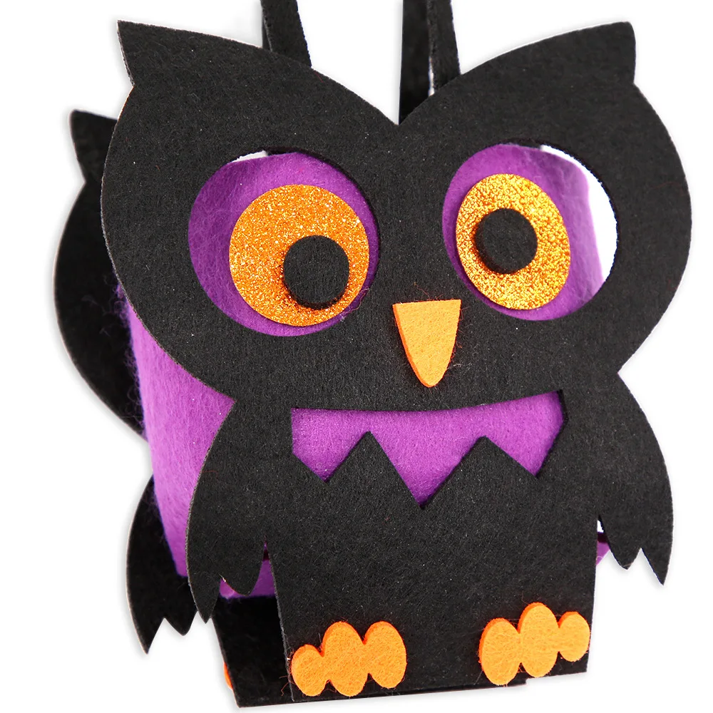 

Halloween Candy Bag Handheld Felt Ghost Pumpkin Bag Trick or Treat Kids Candy Gift Package Happy Halloween Day Party Supplies