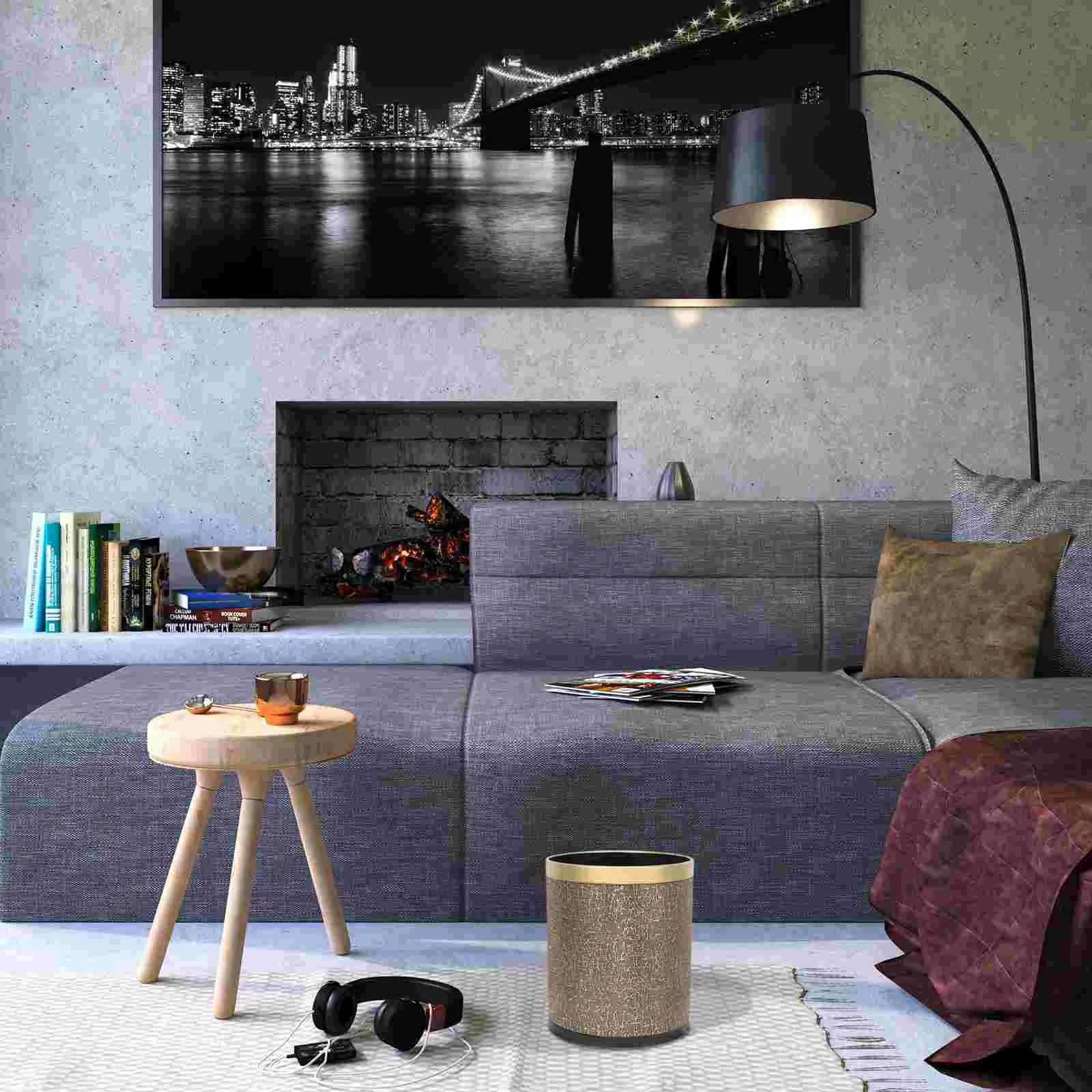 

Trash Can Bin Garbage Waste Container Basketwastebasket Rubbish Round Small Kitchen Retro Vintage Decorative Bathroom Bedroom