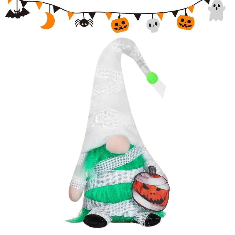 

Fall Gnomes Plush Decor Faceless Doll Pumpkin Fall Gnomes Decorations Spooky Halloween Plush Stuffed Gnome Dolls Swedish Tomte