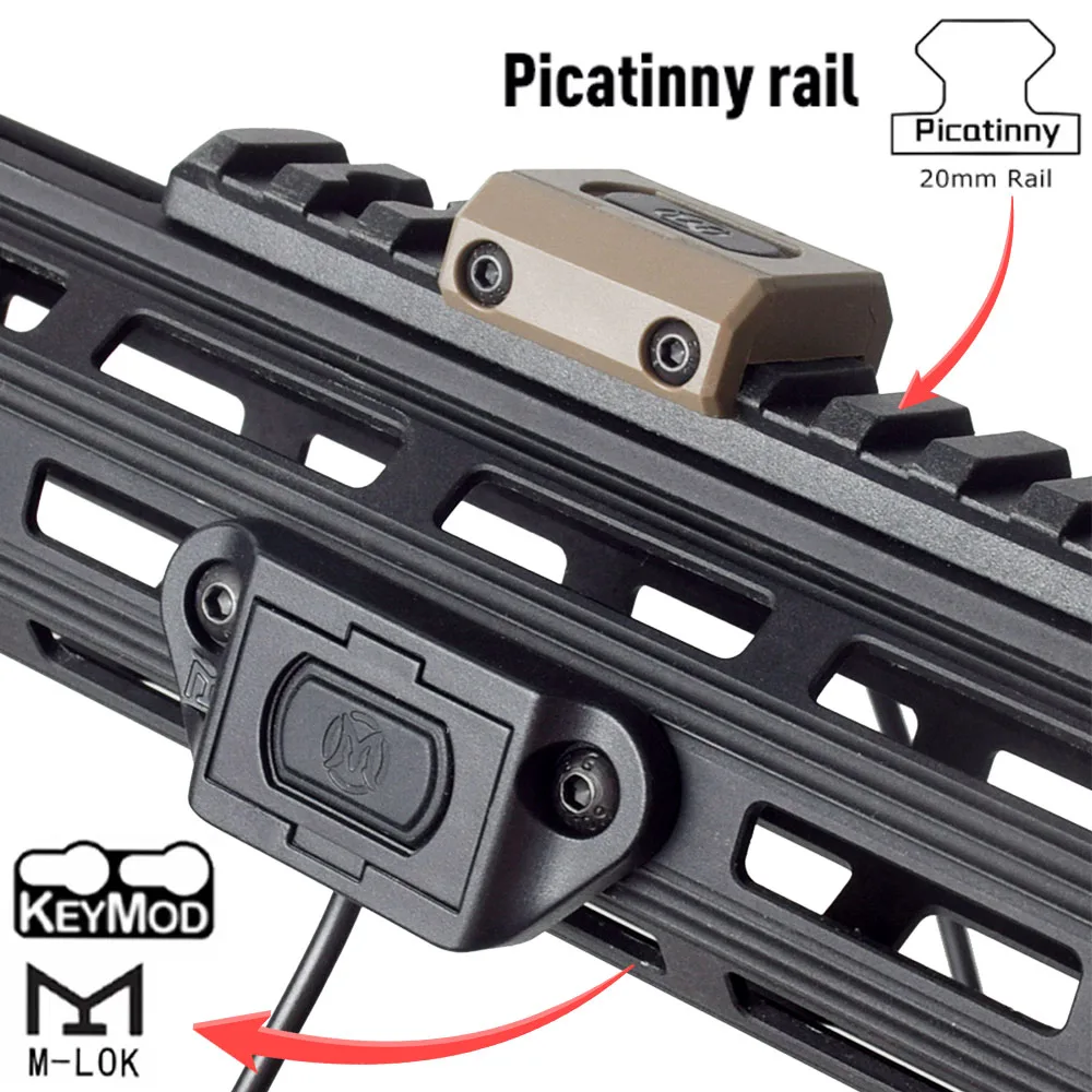Фото UNITY Picatinny M-lok KEYMOD SL Лазерный выносной переключатель давления для Surefire M300 M600 2.5 3.5 SF Crane Plug NGAL №5