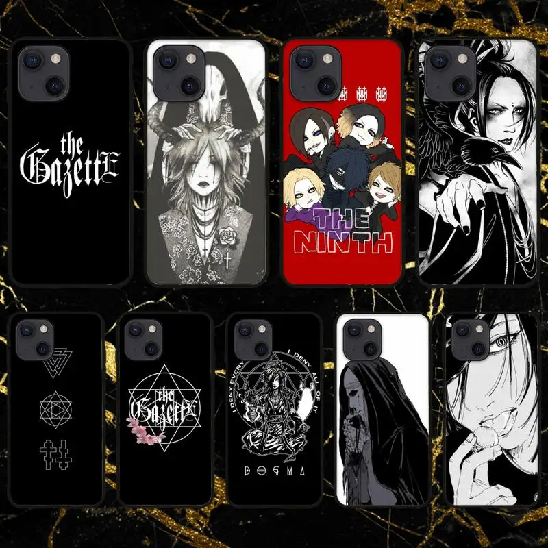 

The GazettE Art Anime Phone Case For iPhone 11 12 Mini 13 Pro XS Max X 8 7 6s Plus 5 SE XR Shell