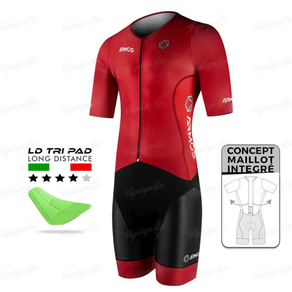 Sila New Men's Tri Suits Bike MTB Long Distance Triathletes Clothing Running Sports Jumpsuit Inline Skating Lycra Comfort Suit