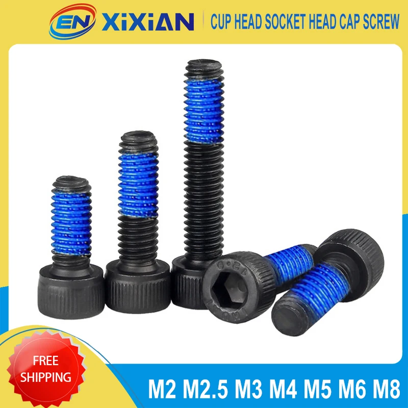 

Черная Высококачественная цилиндрическая головка 12.9 класса M2 - M8