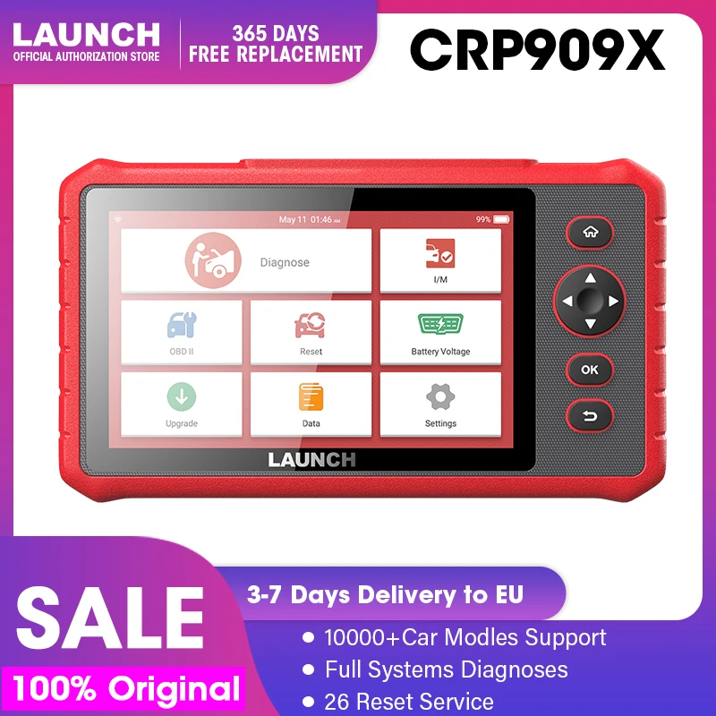 LAUNCH X431 CRP909X Obd Автомобильный диагностический инструмент Launch Obd2 сканер все системы