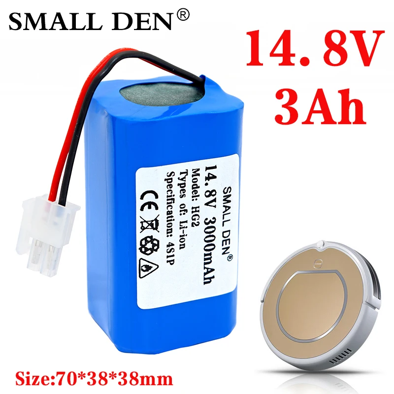 HG2 18650 14 8 V 3Ah 4S1P перезаряжаемая литиевая аккумуляторная батарея робот-пылесос для