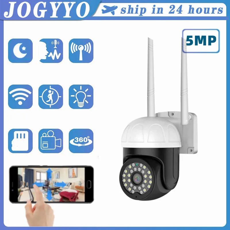 

5MP Dome WIFI IP Camera Two Way Talk Surveillance Outdoor Wireless Home Camera Waterproof Security V380 Pro Motion Detection