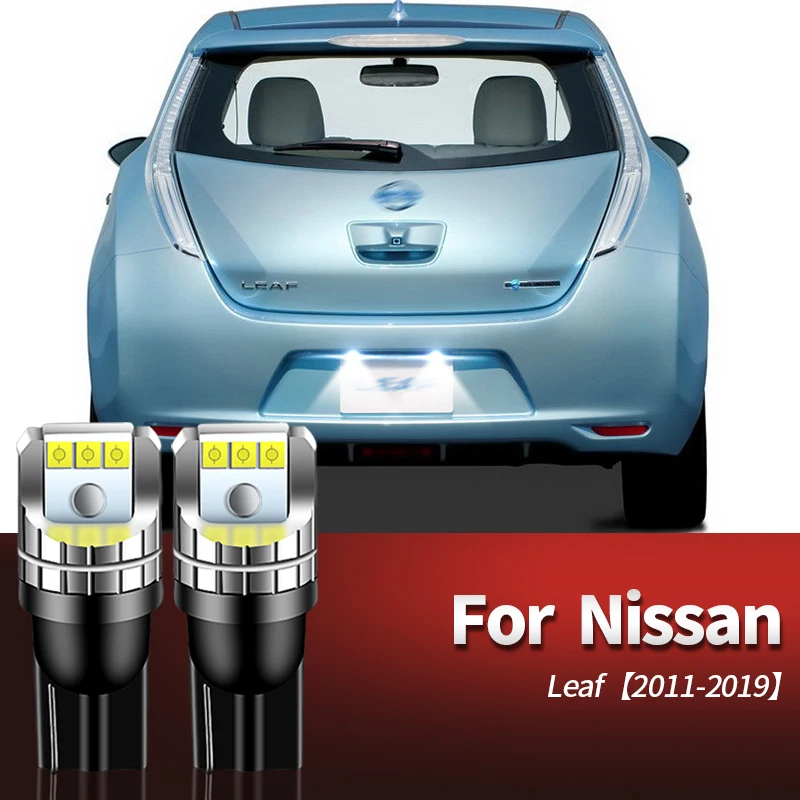 2 шт. Canbus 12 В светодиодный светильник номерного знака W5W T10 для Nissan Leaf 2011-2017 2018 2019