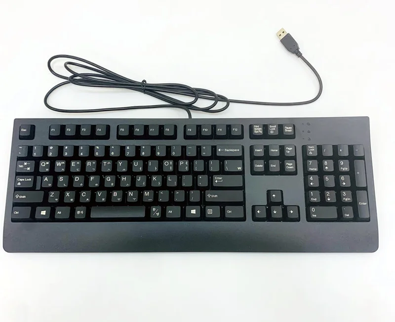 Фото Новая сменная USB-клавиатура для Lenovo KB1021 Корейская версия корейский обучающий ноутбук Настольный компьютер Корейская клавиатура 5,0 №5