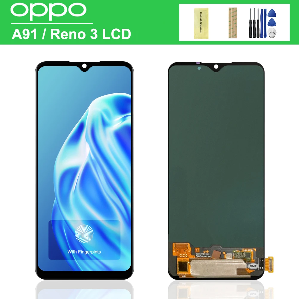

ЖК-дисплей 6,4 дюйма Super AMOLED / TFT для Oppo A91 PCPM00 CPH2001 CPH2021