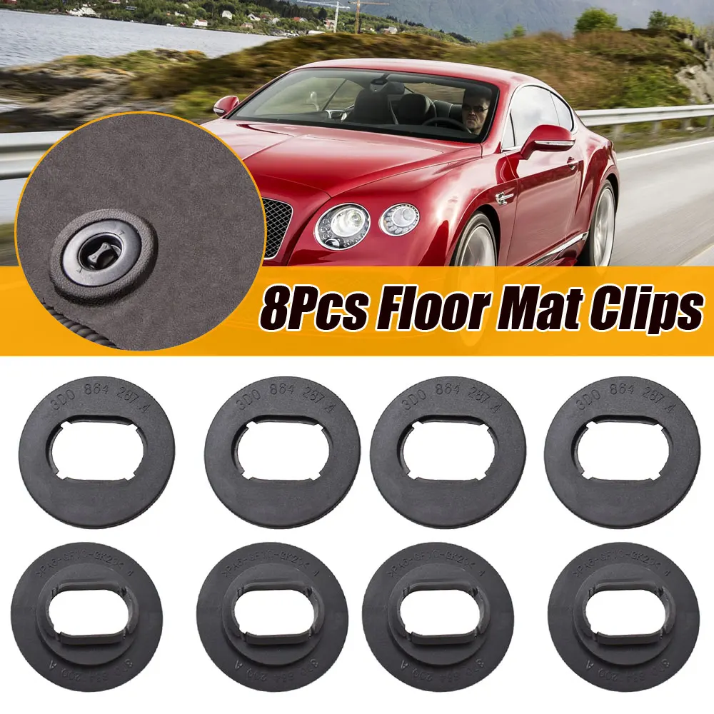

Car Floor Mat Fastener Clips Carpet Oval Clamps for VW Golf GTI Seat Leon MK1 Skoda Octavia Fabia OE 3D0864851B41 3D0061795B41