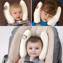 Infant Stroller Neck Pillow Banana Car Seat Head Protector Pillow, Baby Stroller Sleeping Neck Support Pillow, Cartoon Flower