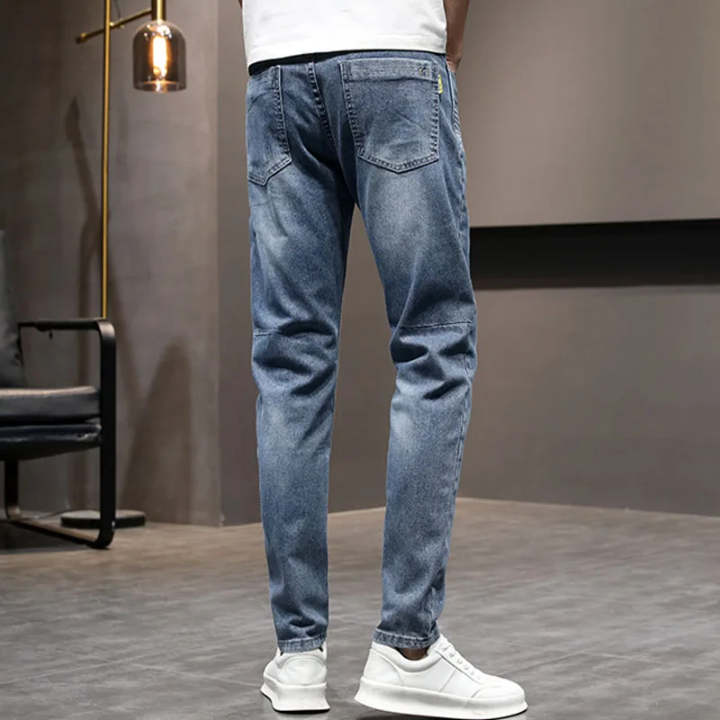 22ss Fashion Casual Jeans Straight Leg Stretch Mens Jeans Baggy Jeans Blue Jeans Long Pants Casual Pants