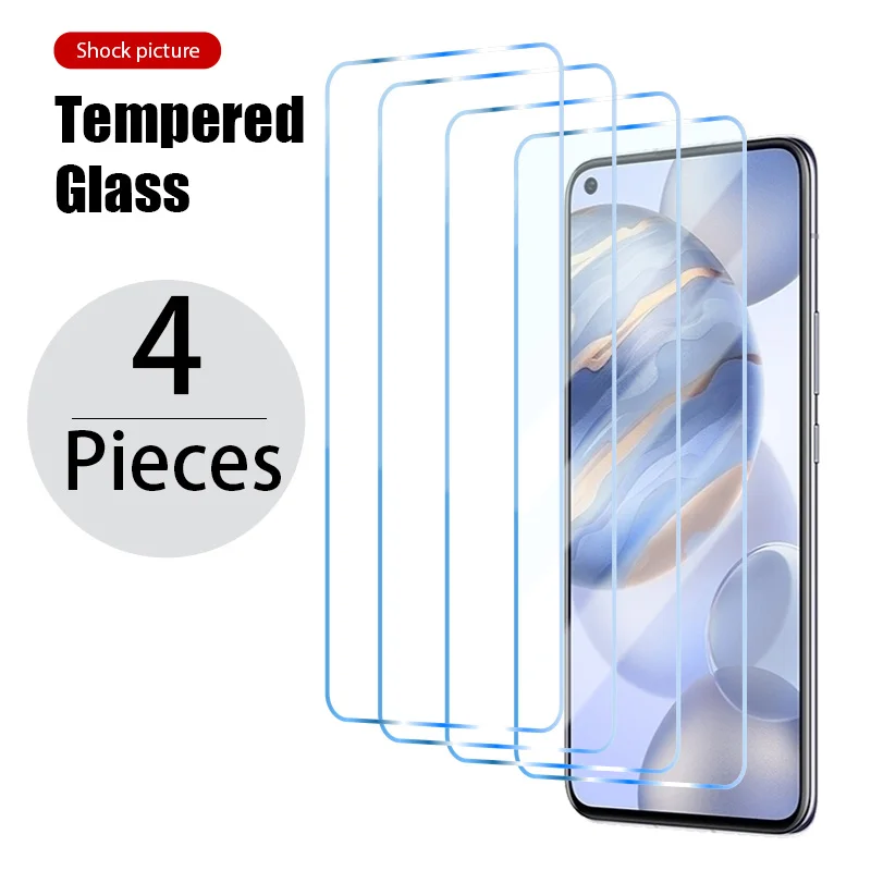 

4pcs Tempered Glass For Honor 30 20 10 9 10X 9X Lite Pro Screen Protector For Honor 9A 8A 10i 20i 30i 9S 8S 8X 9C 8C Glass