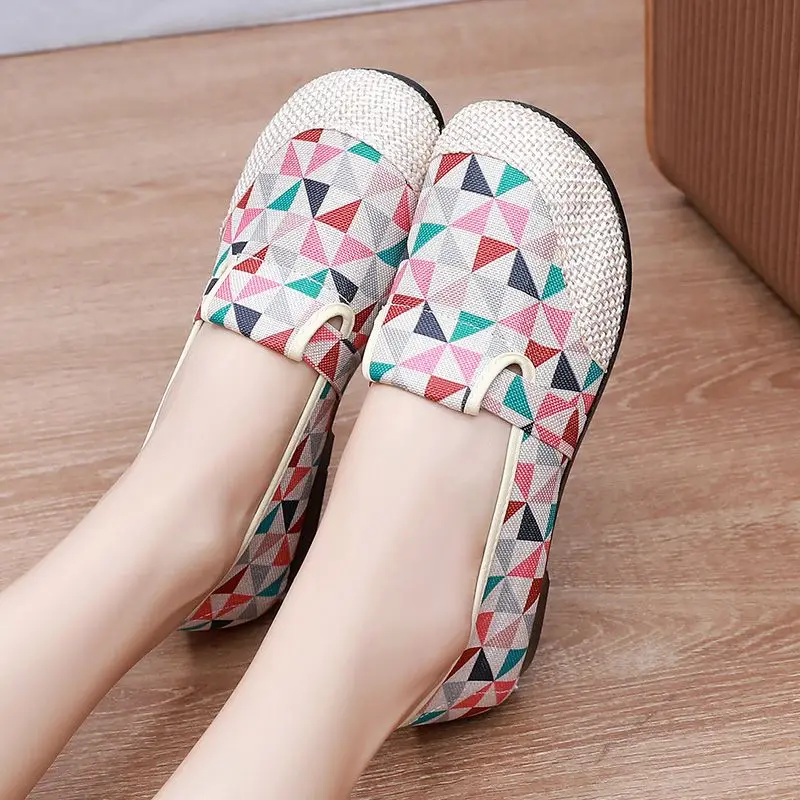 2023 New Lafer Cloth Shoes Women's flat cloth shoes Lazy casual Korean canvas shoes Zapatillas Mujer Espadilles Mujel Lona