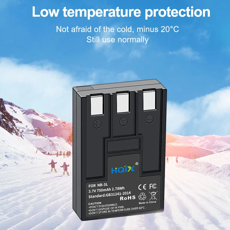 Зарядное устройство HQIX для Canon IXUS I5 SD110 750 IIS700 SD20 PC1060 PC1114 PC1169 IXY DIGITAL L2 30 Камера NB-3L