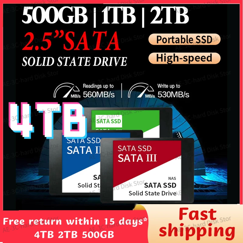 

8TB Original 4TB SSD SATAIII 2.5" Ssd Hard Disk Drive 2TB 1TB High Speed Transfer Internal Solid State Drive For PC/Laptop mac