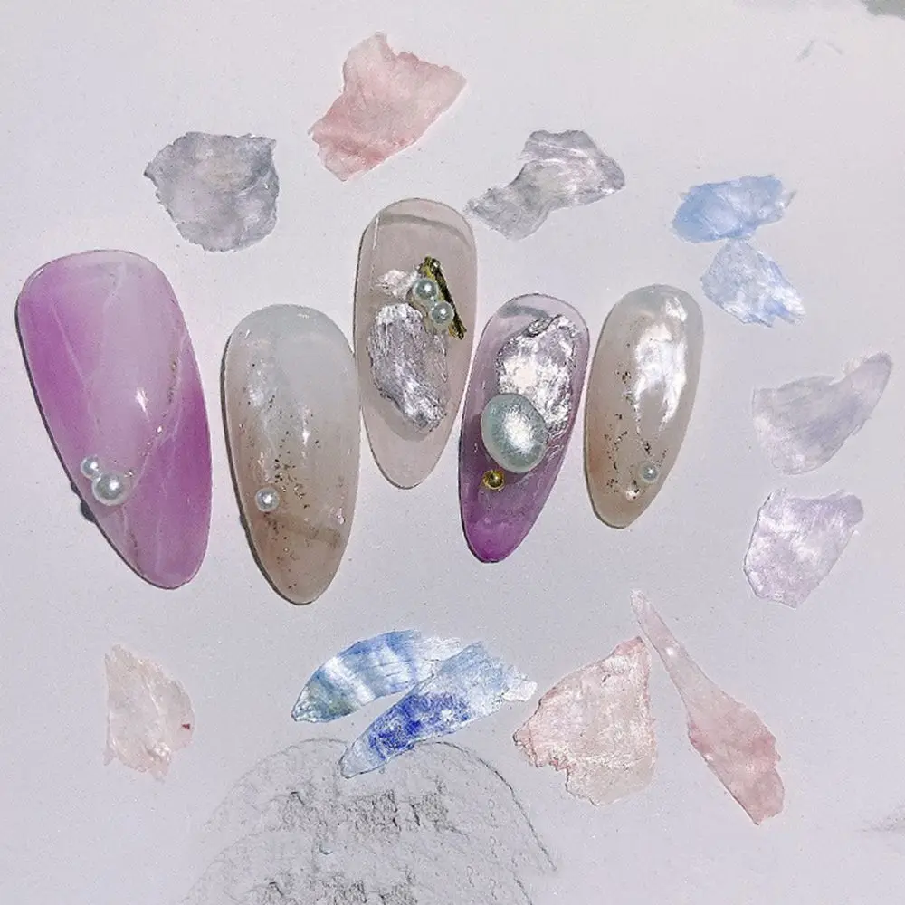 Оболочка искусственная оболочка Блестки для ногтей 3D украшения дизайна