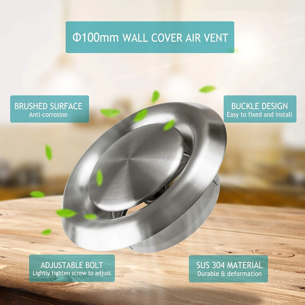 100/125/150 мм крышка решетки вентиляционного отверстия из нержавеющей стали