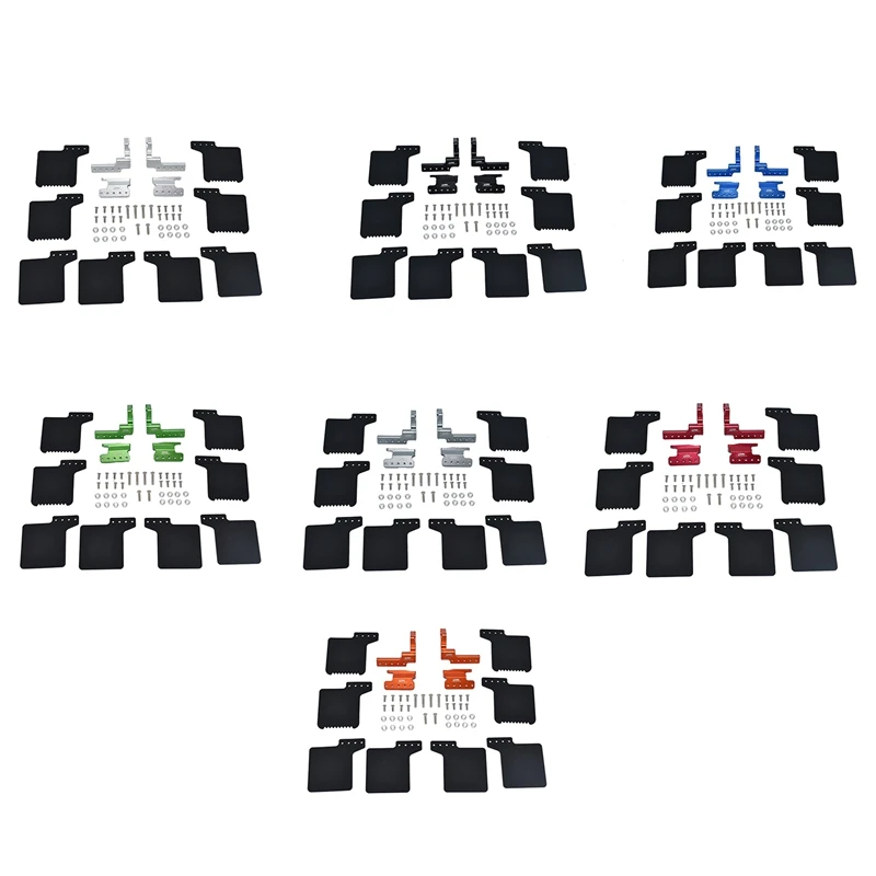

2 Styles Rubber Front And Rear Fenders Mud Flaps For 1/10 RC Crawler Axial SCX10 III AXI03007 Parts Accessories