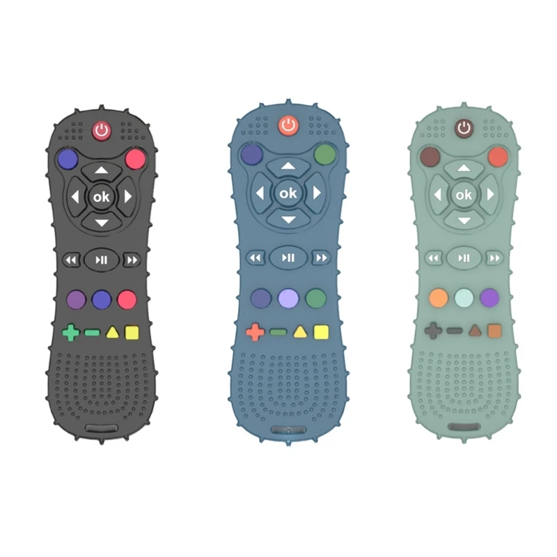 

Remote Control Shape Silicone Teething Toy for Babies 0-12 Months BPA Free Baby Teething Toy Baby Teethers for Toddlers