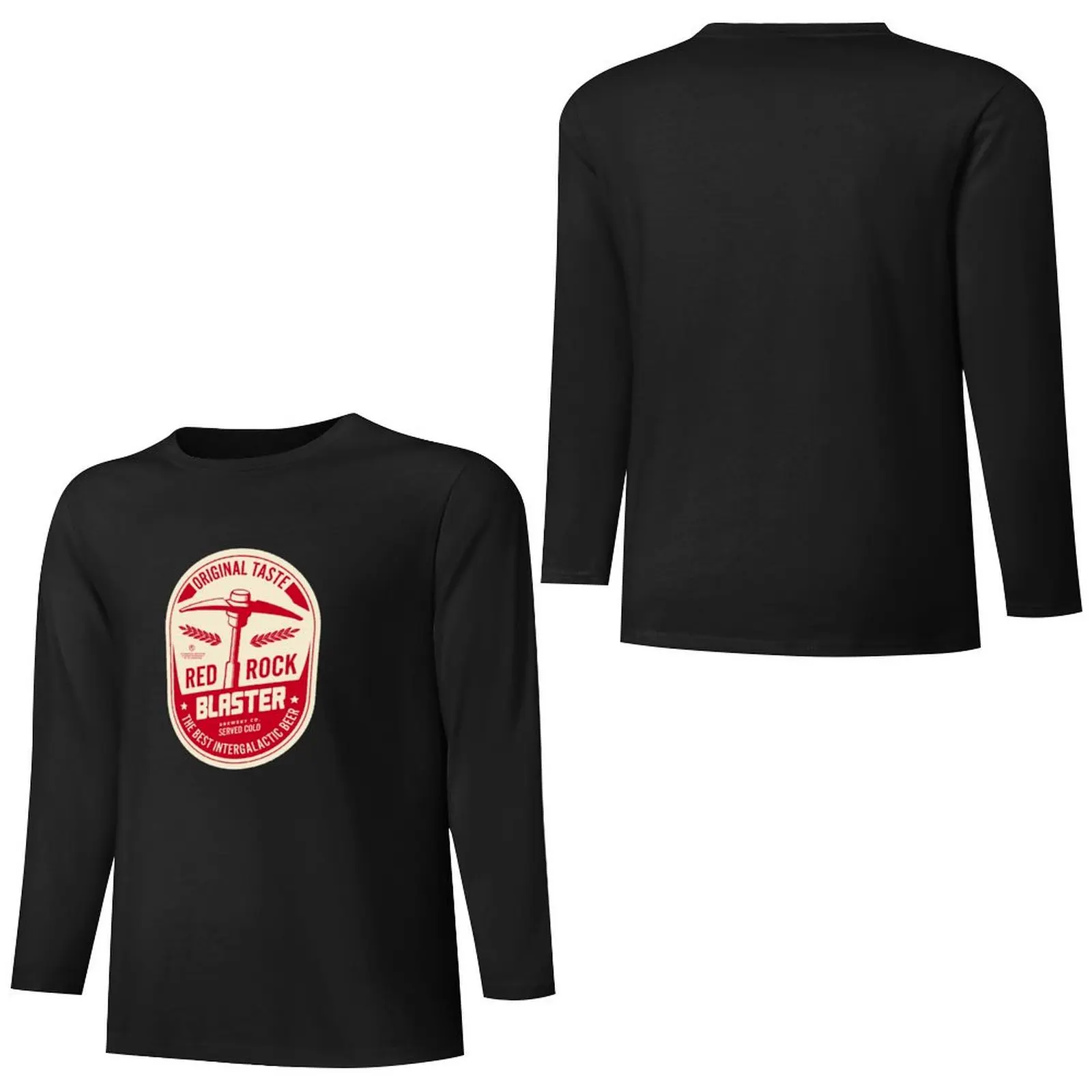 Длинная футболка Deep Rock Galactic Red Blaster мужская одежда футболки большого размера