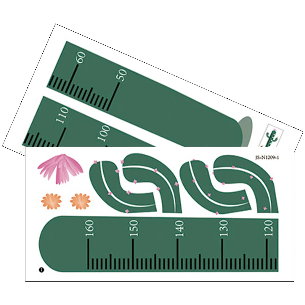 

Height Chart Wall Kids Growthsticker Measuring Ruler Stickers Decor Room Decalcartoon Self Adhesive Play Shaped Children