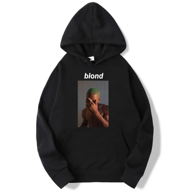 

New Fashion Harajuku Sudaderas Hombre Rapper Frank Blond Hoodie Hip Hop Streetswear Hoodies Men Spring Autumn Fleece Sweatshirts