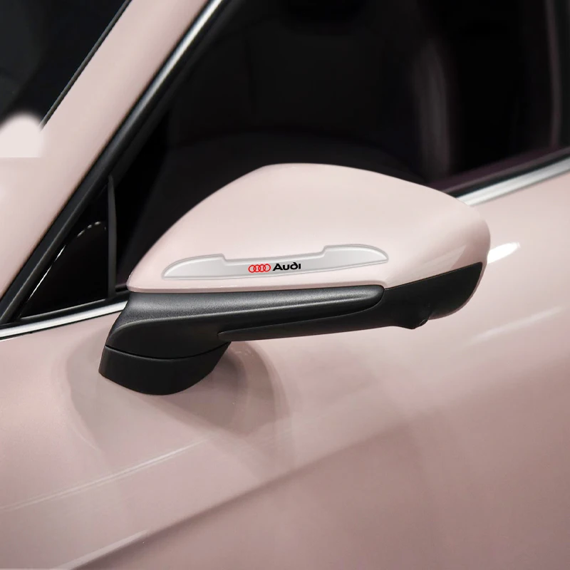 4 шт. резиновые наклейки на автомобильные зеркала заднего вида для Audi sline A4 B7 B8 B9 A3