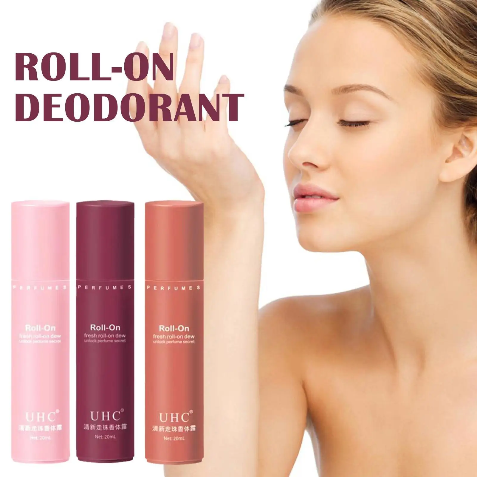

Portable Roll-on Perfume Antiperspirant Lotion Women Men Liquid Balm Long Lasting Aroma Deodorant Fragrance Body Antiperspirant