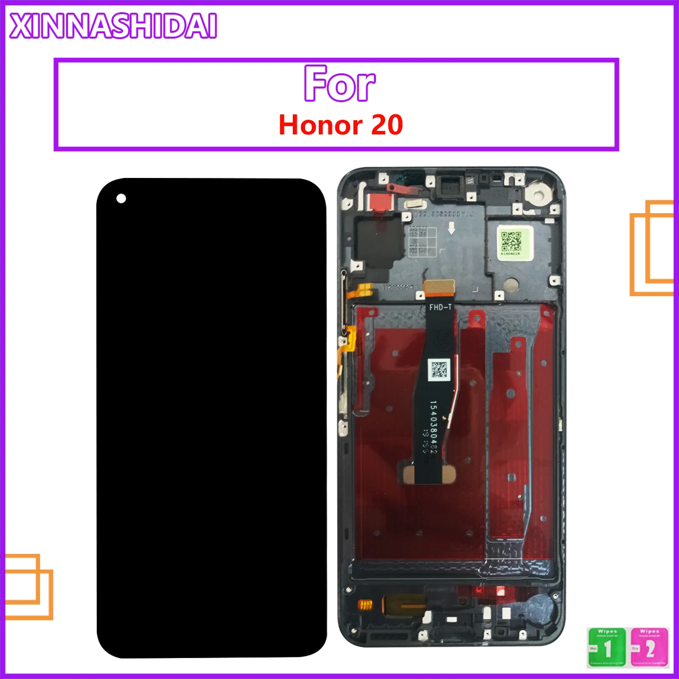 

ЖК-дисплей для Nova 5T, внешний дисплей для Huawei Honor 20, ЖК-дисплей 6,26 дюйма, сенсорный экран, дигитайзер, запасные части в сборе