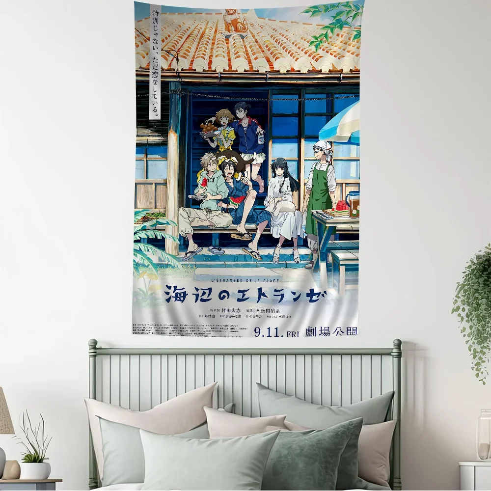 Цветной гобелен Umibe No Etranger настенный подвесной Таро хиппи настенные коврики Dorm