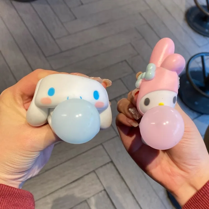 Мультяшная игрушка Sanrio Unzip Pinch Le Kuromi кукла для снятия стресса мягкая нефритовая