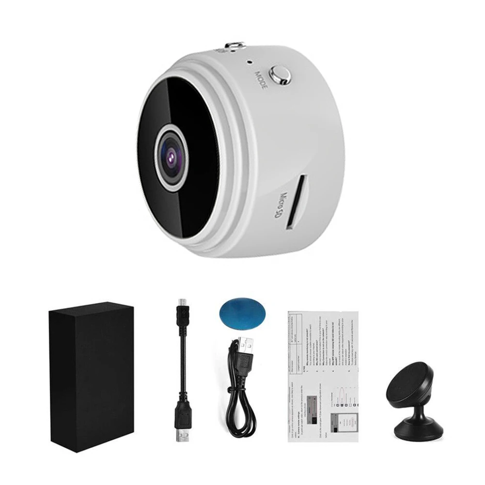 

Мини-камера 1080P Беспроводная с поддержкой Wi-Fi