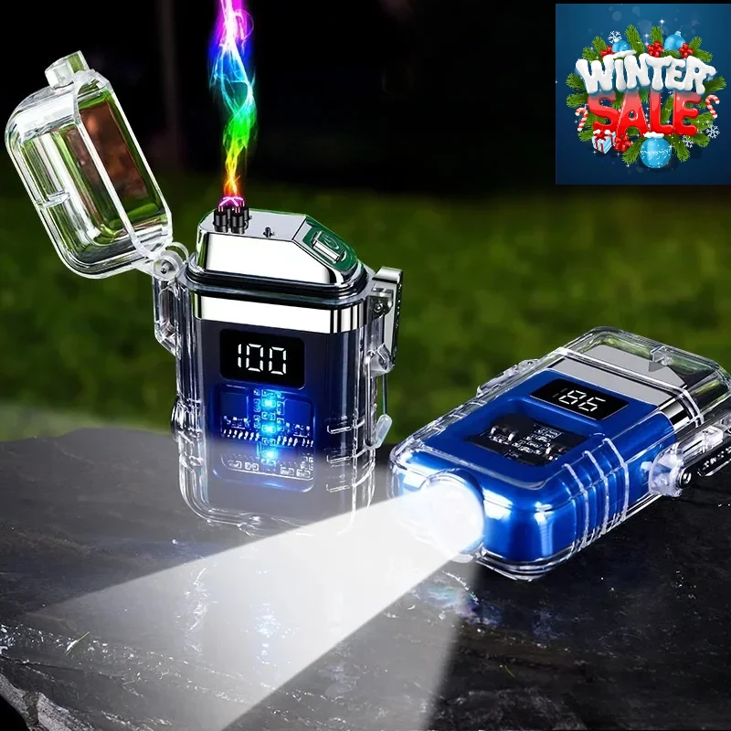 Уличная водонепроницаемая ветрозащитная USB перезаряжаемая двойная дуговая