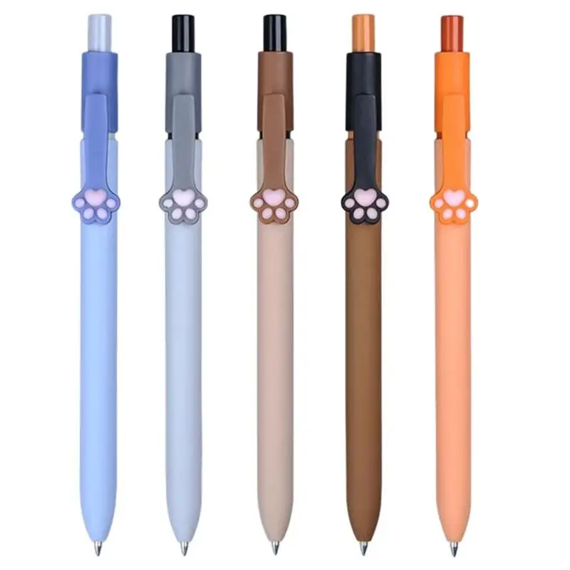 

Cute Pen Lovely Cartoon Cat Paw Gel Pen 0.5mm Black Color Ink Pen Creative Stationery School Stationery Supplies