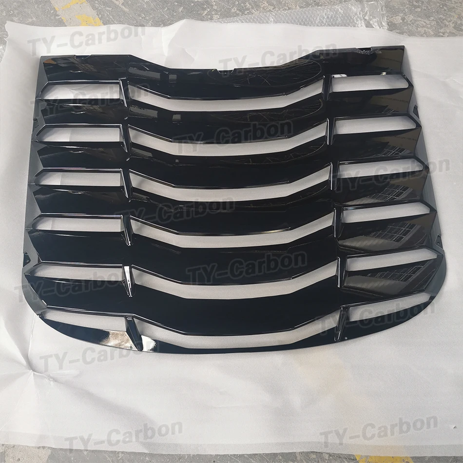 

Декоративные жалюзи из черного АБС-материала для заднего стекла, подходят для Ford mustang 2015-2020, диффузор для воздуховыпускного отверстия, решетка затвора, крышки, рамка