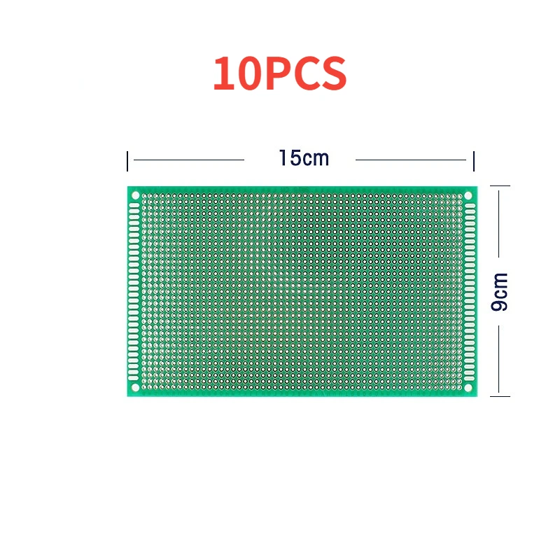 

10PCS 9*15CM PCB Board Single Side Prototype Board 9x15CM Green Universal Circuit Boards DIY Kit