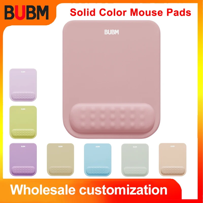 

BUBM Solid Color Mouse Pads EVA Wristband Comfortable Mice Mat For Game Computer PC Laptop Hand Wrist Protective Mousepad Best G