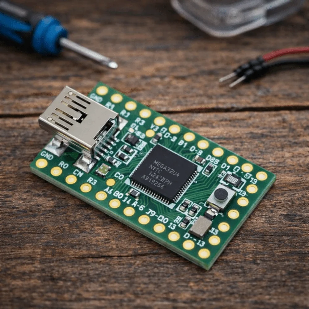 Фото Плата ISP USB 2.0 Teensy 2.0, экспериментальная плата AVR, плата для разработки AVR, лабораторная плата Mega32u4, для лабораторных проектов №1