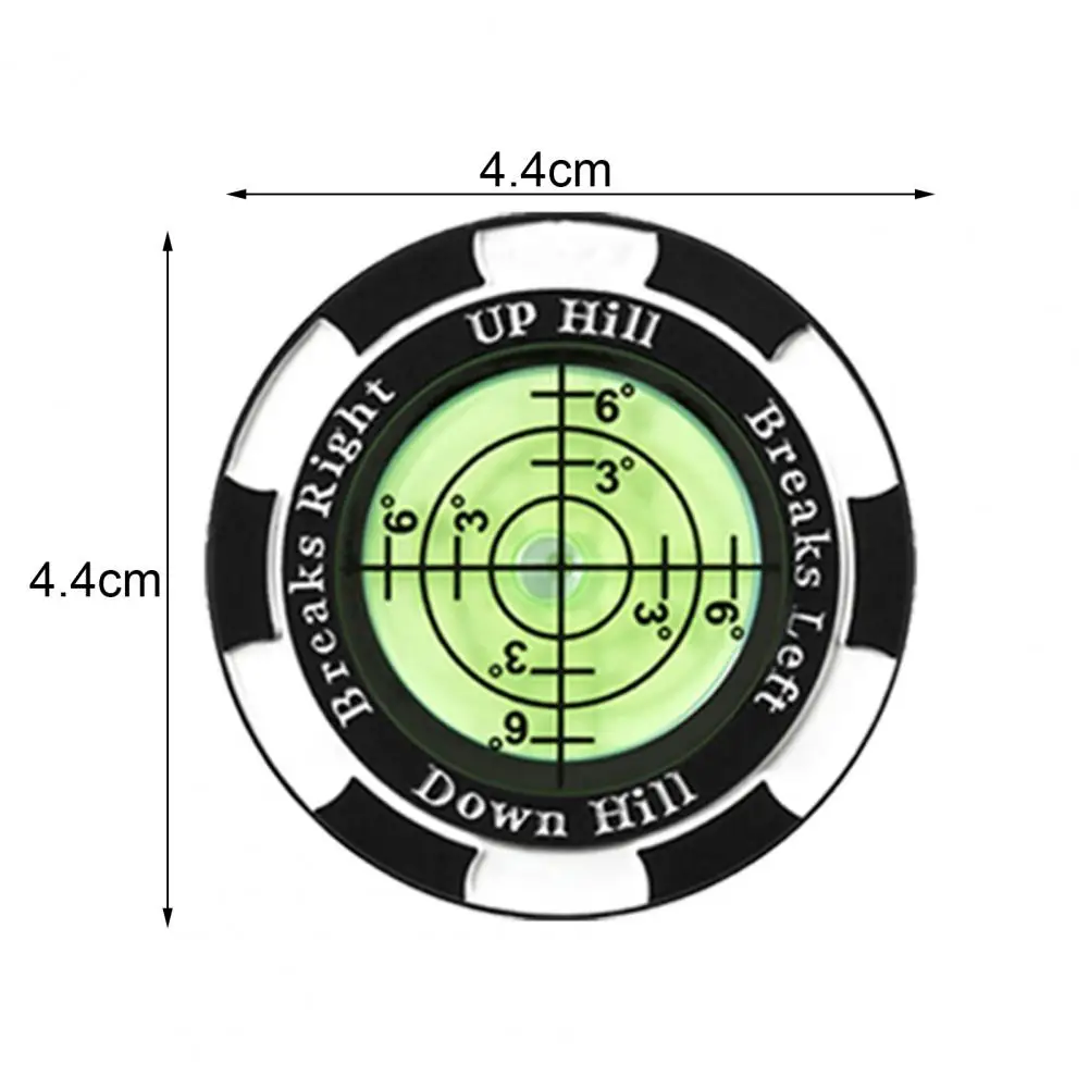 

Golf Hat Clip Professional Golf Ball Marker with High Precision Portable Putting Green Reader Enhance Green Reading for Men