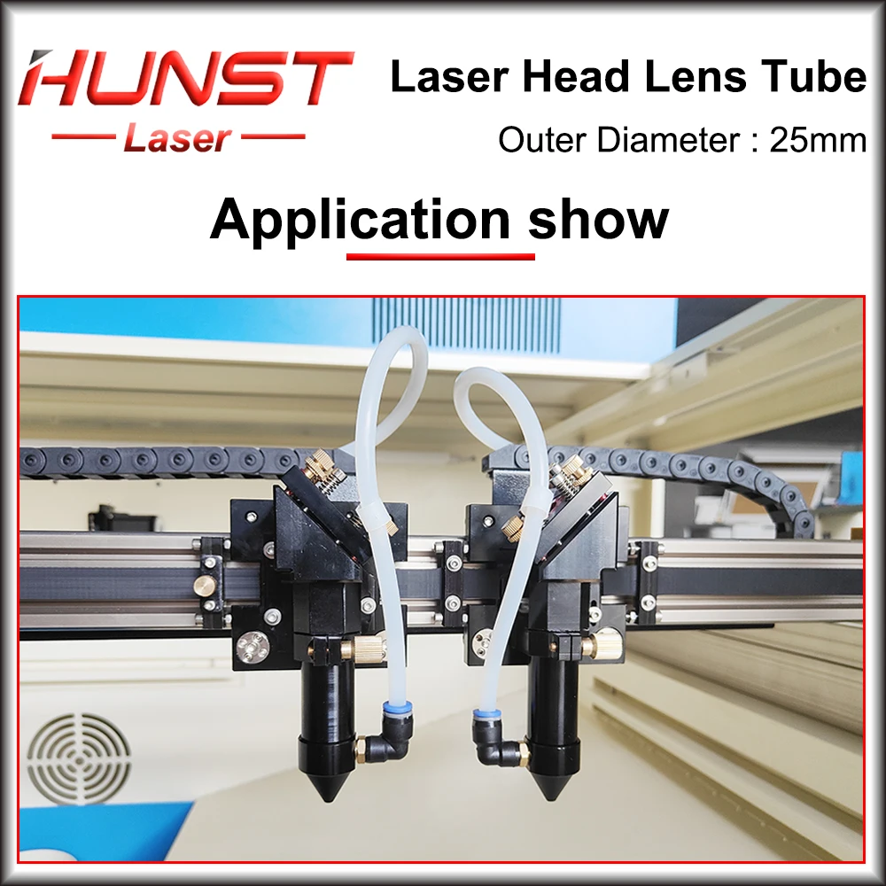HUNST CO2 Лазерная линза трубка OD 25 мм ID 21 для линзы диаметром 20 F50.8/63 5/101 6 Двойные