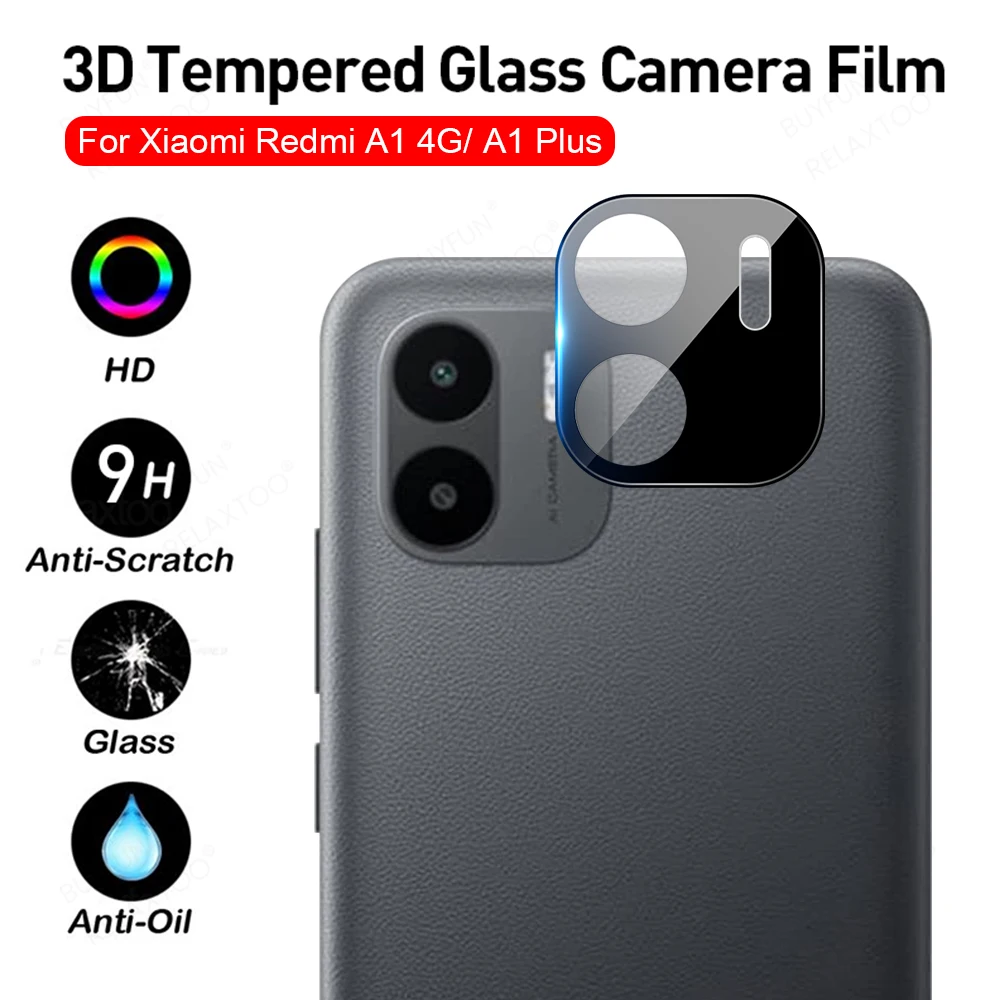 Redmy A1+ Lens Cover Redmia1 Back Camera Lens Film Redmia1+ Rear 3D Curved Tempered Glass Camera Protect Cap Redm A1 Plus A 1 +