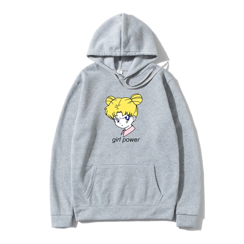 

2022 new menn Sweatshir Girl Power Sailormoon Hoody Quotes men SweaOuterwear
