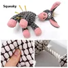 Plush Dog Toys Corduroy for Small Medium Dogs Animal Dog Squeaky Toy Bite Resistant Chew Toy Molar Teeth Cleaning Puppy Toys 4