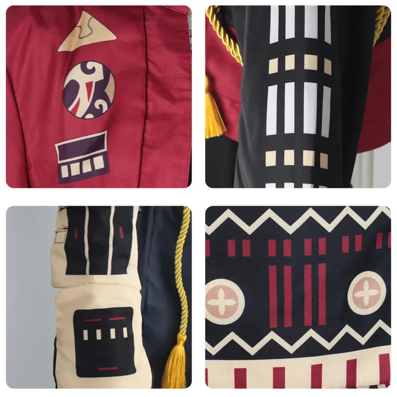 Костюм для косплея игры Yuanshen Impact Thoma с головным убором парик Tohma короткий полный