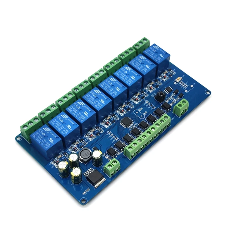 

7-30V Modbus-Rtu 8 Channel Relay Module For RS485 TTL UART Relay Module Switch Board 8 Way Output Input For Arduino