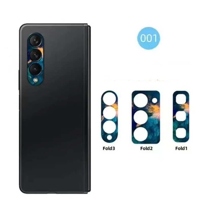 

2PCS Colorful 3M Camera Lens Sticker For Samsung Galaxy Z Fold 4 Fold3 5G Back Camera Lens Sticker Sumsung Z Fold2